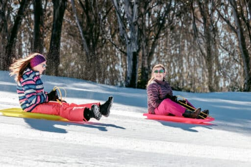 Toboggan at Dinner Plain