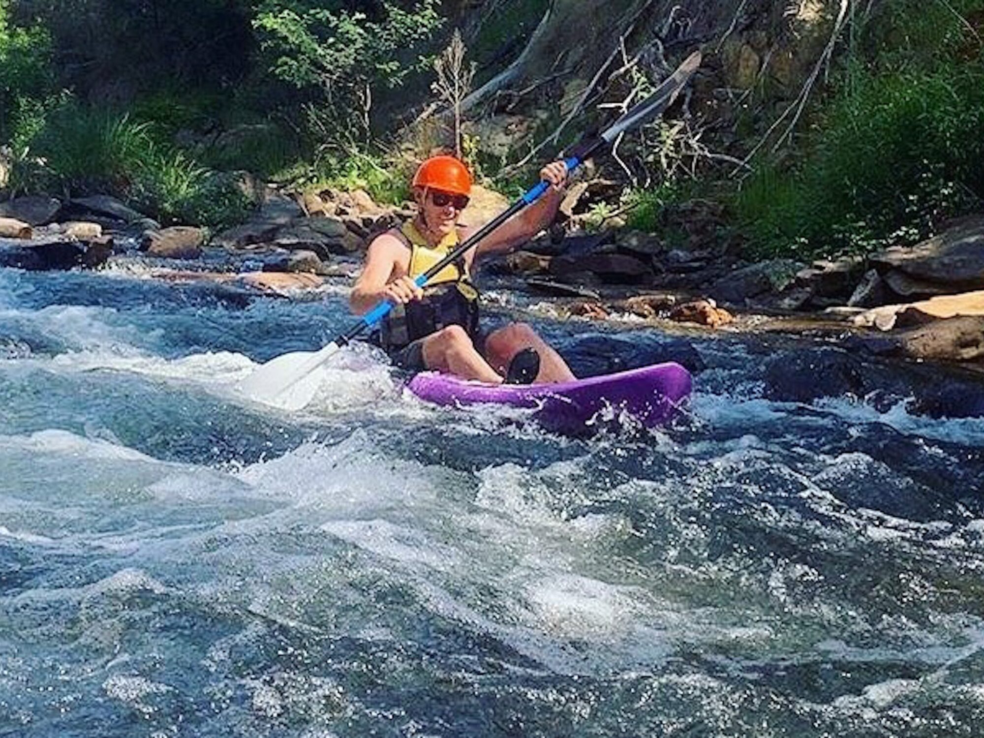 Bright White Water Kayaking