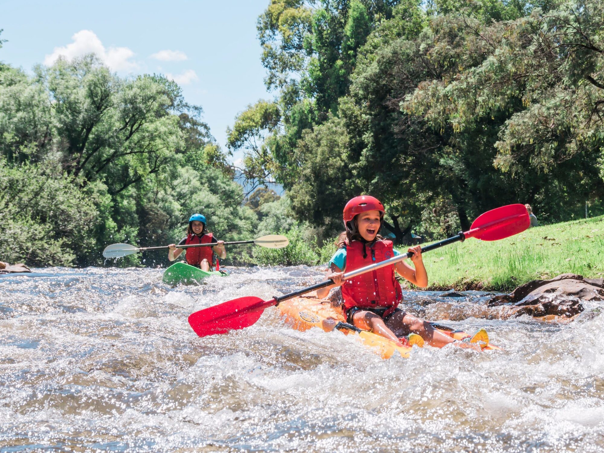 Bright White Water Kayaking