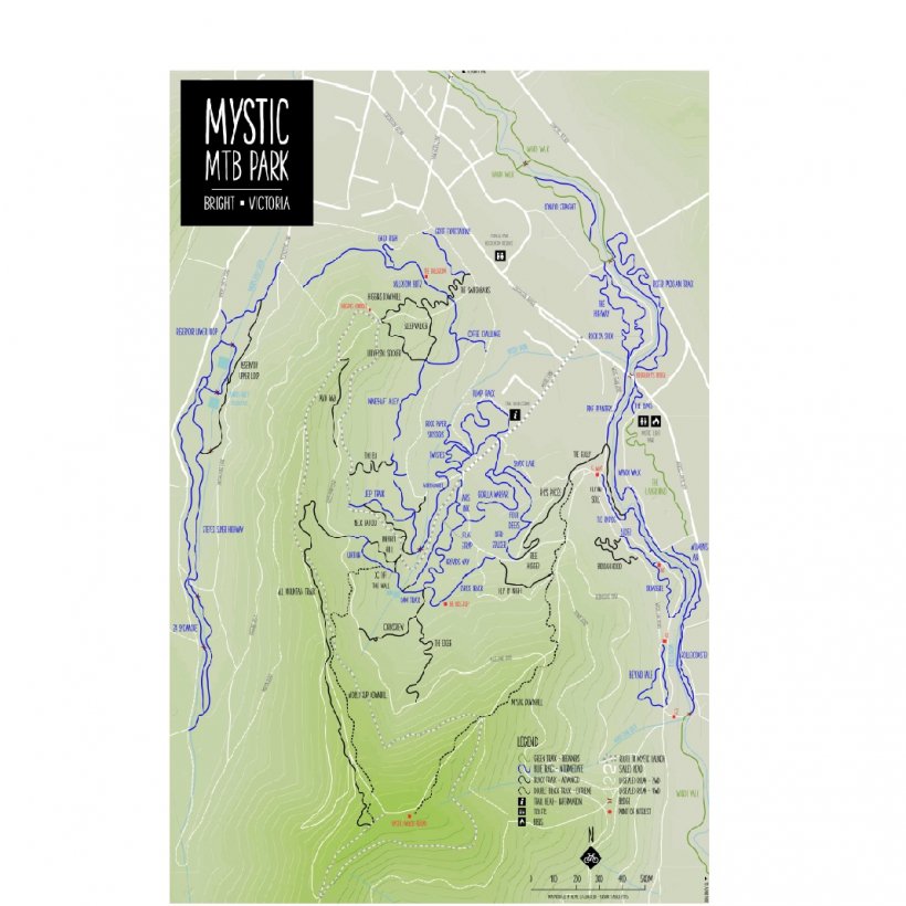 Mystic MTB Park Trail Map