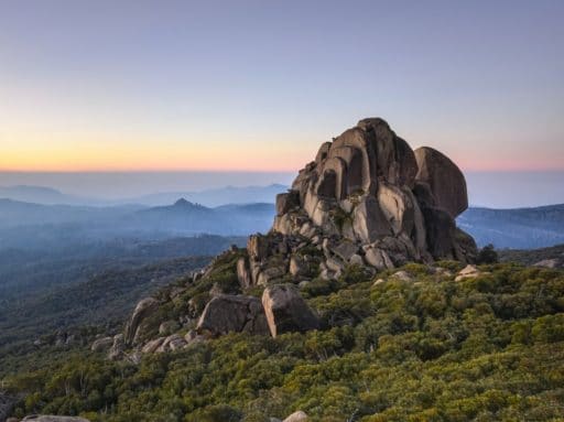 Sunset at the Cathedral on Mount Buffalo