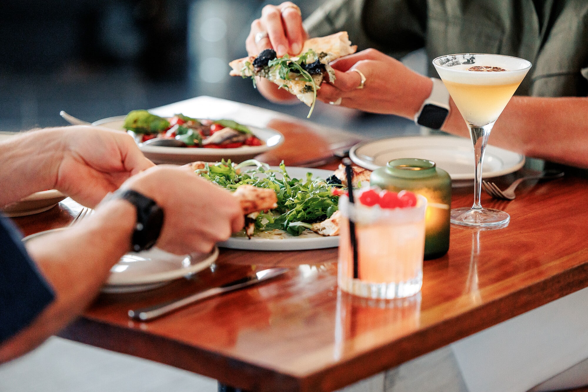 Cocktails and dinner at Grass Valley in Mount Beauty