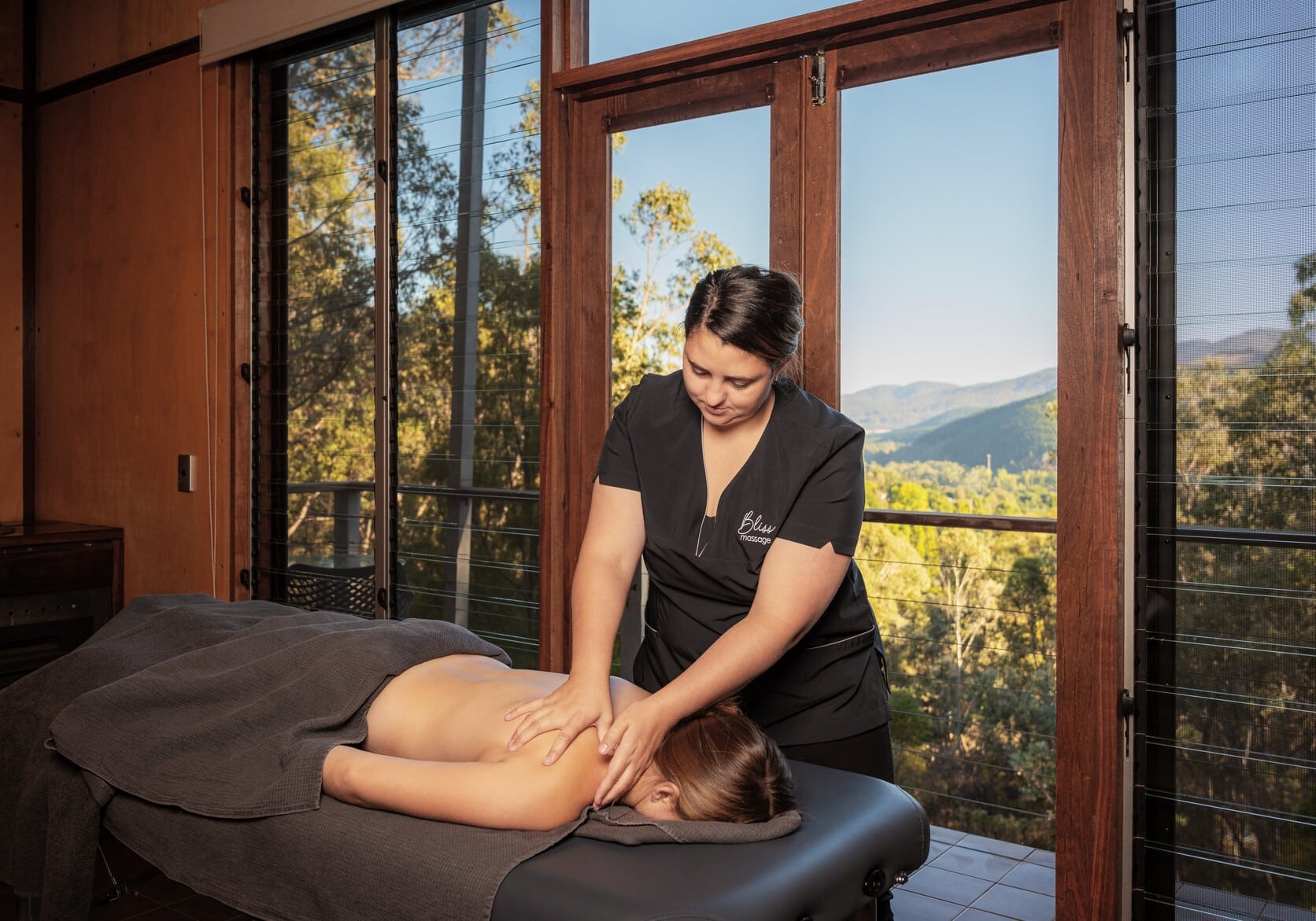 Bright Massage on site service at Odd Frog.