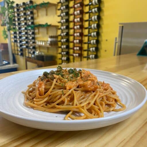 Salmon Pasta from Rigatone pasta bar