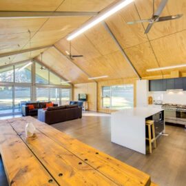 Cook's kitchen and 3.7 metre locally made dining table