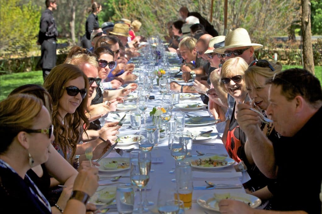 Long table dining