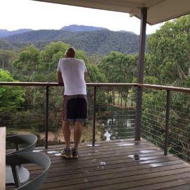 The view from the main balcony