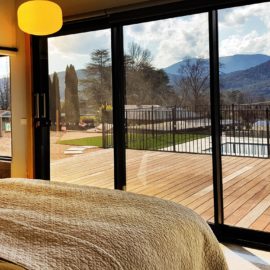 Master bedroom with views