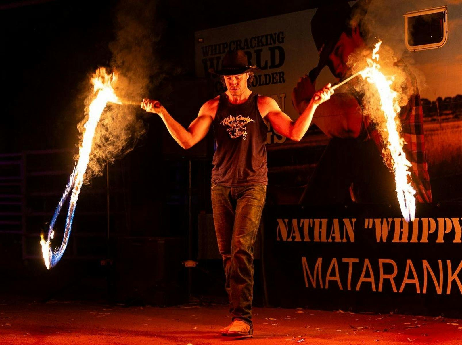 Snow Road Troopers and Nathan Whippy Griggs Whip Cracking Show