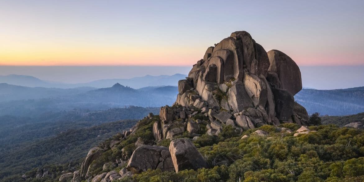 Sunset at the Cathedral on Mount Buffalo