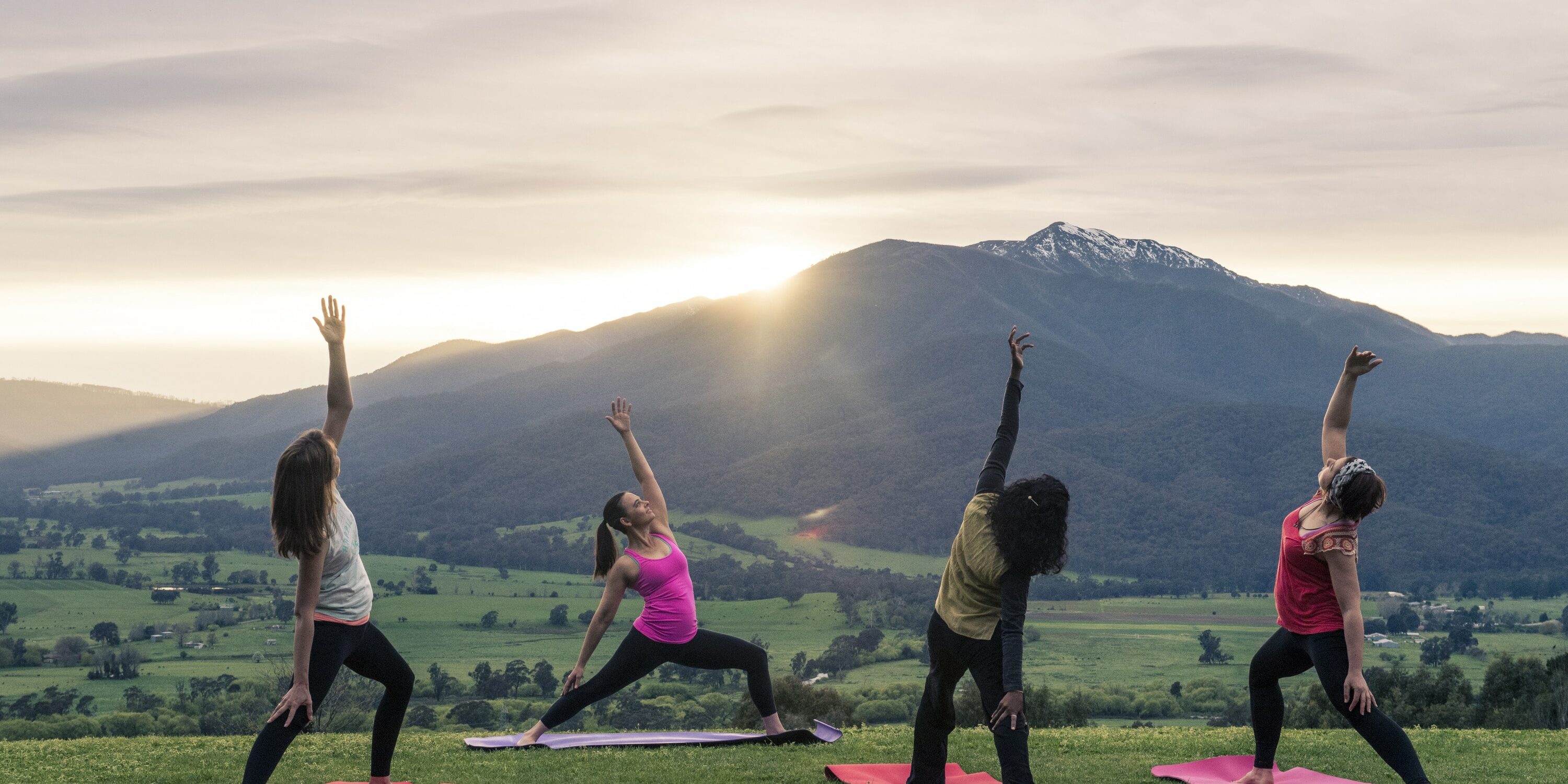 Yoga at sunset