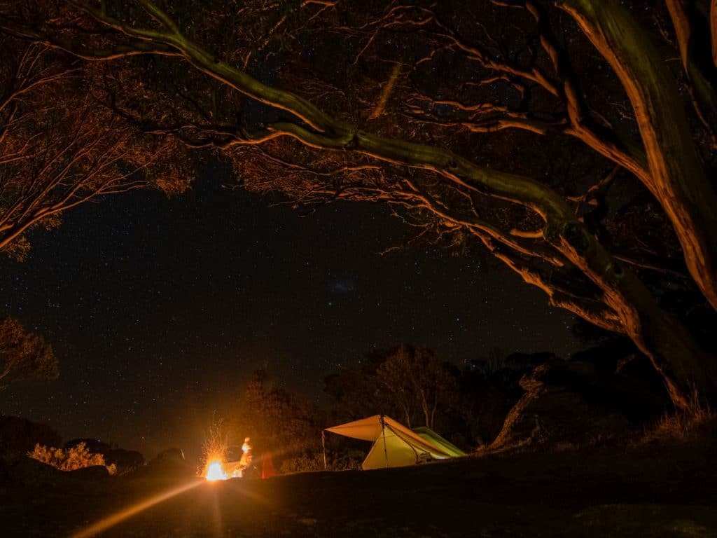 camping in the Alpine National Park