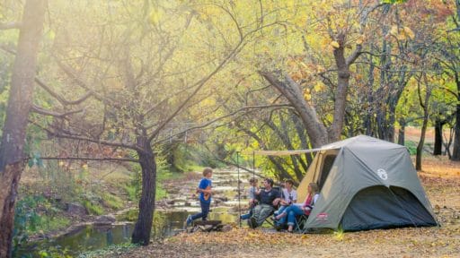 Camping on the River in Bright Victoria