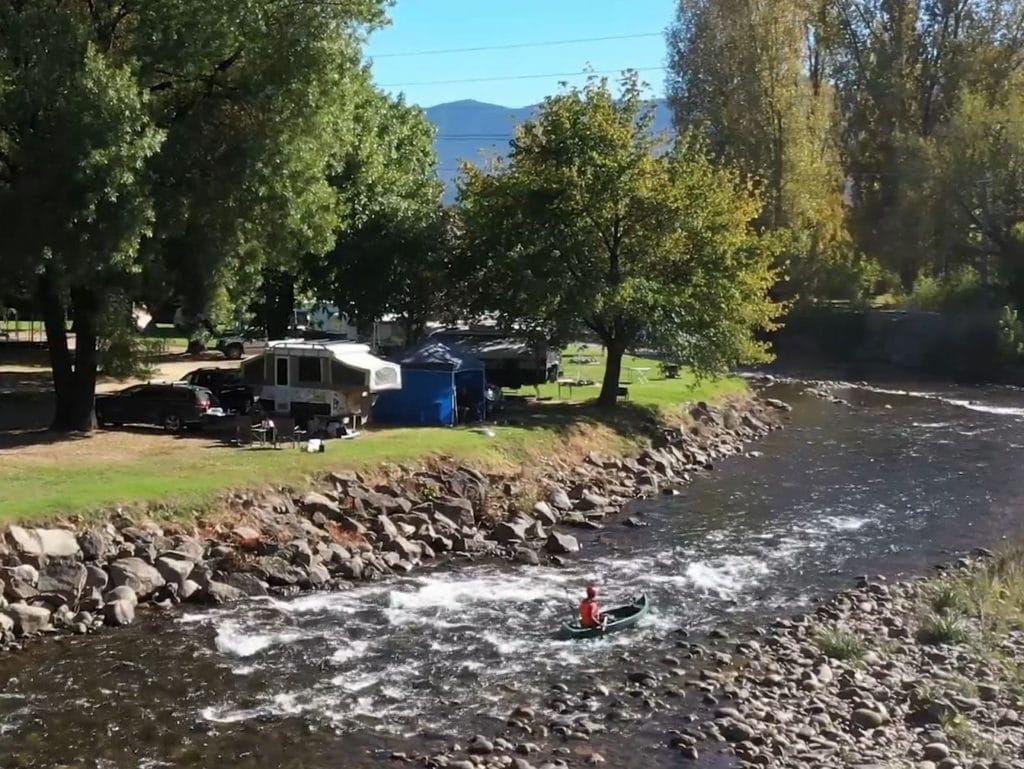 Canoeing on the Kiewa River