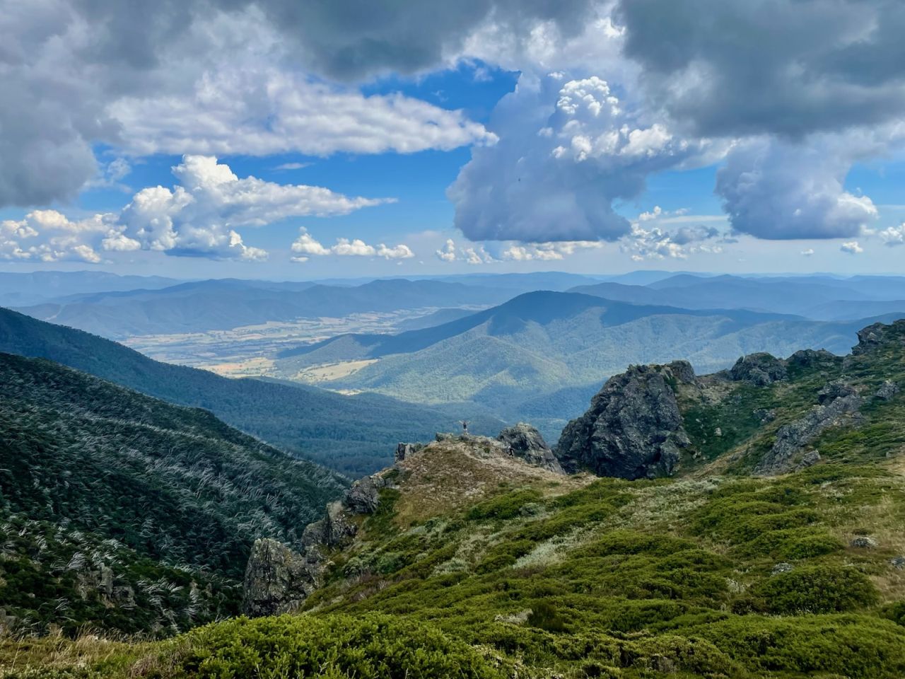 View from the top of Mt Bogong